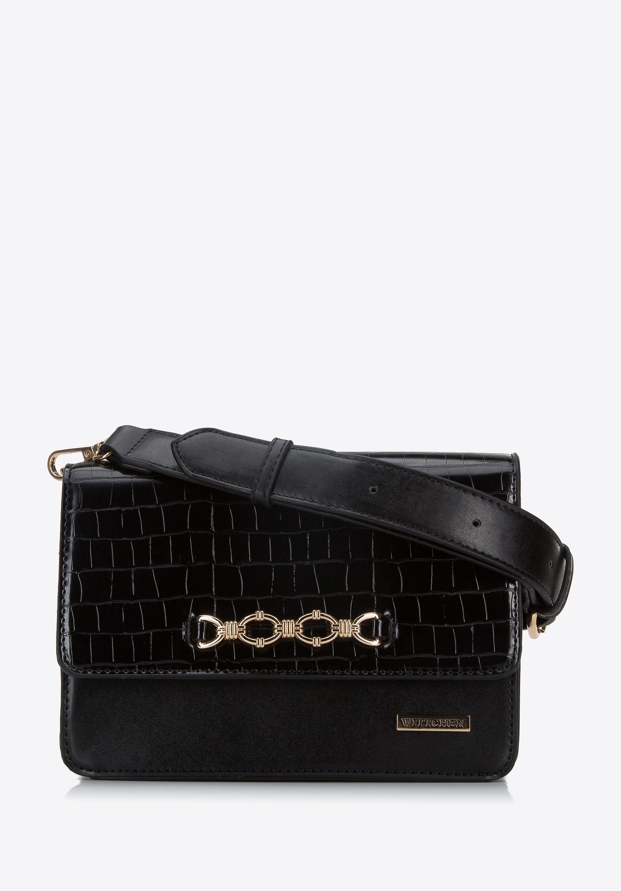 Torebka crossbody z metalową ozdobą