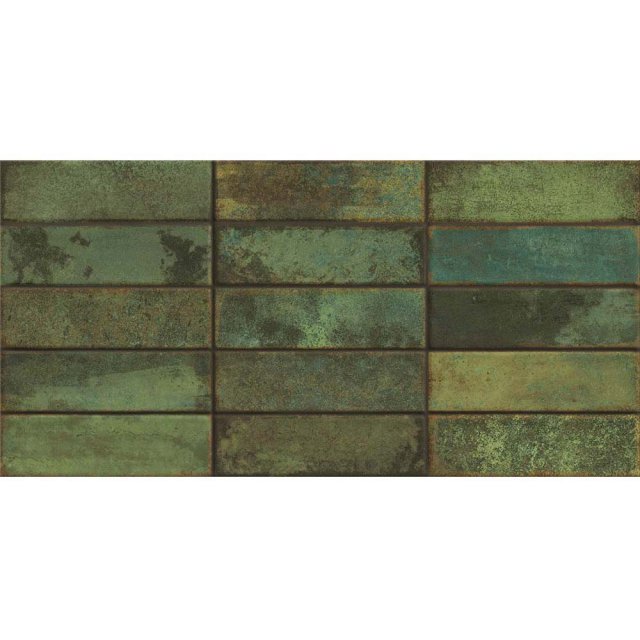 Płytka ścienna TUZZI dark green glossy 29,7x60 gat. I Cersanit
