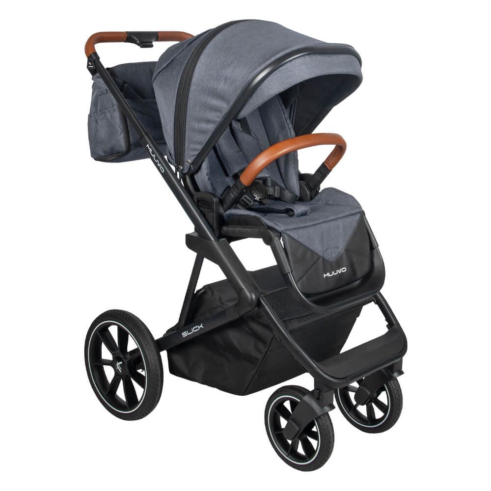 Muuvo Slick - wózek spacerowy z wyposażeniem-Graphite Lush