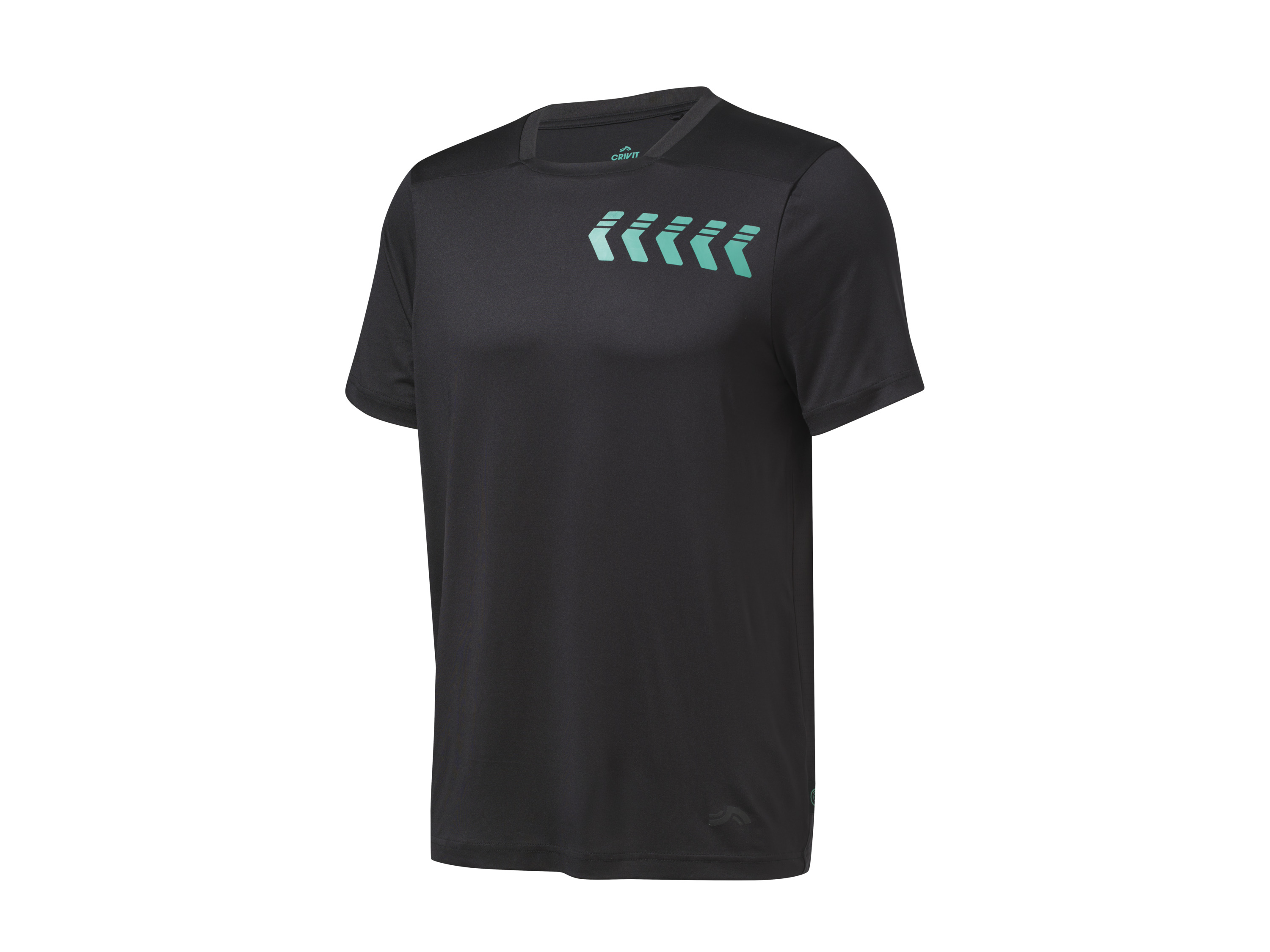 Crivit T-shirt funkcyjny męski Czarny, L52/54