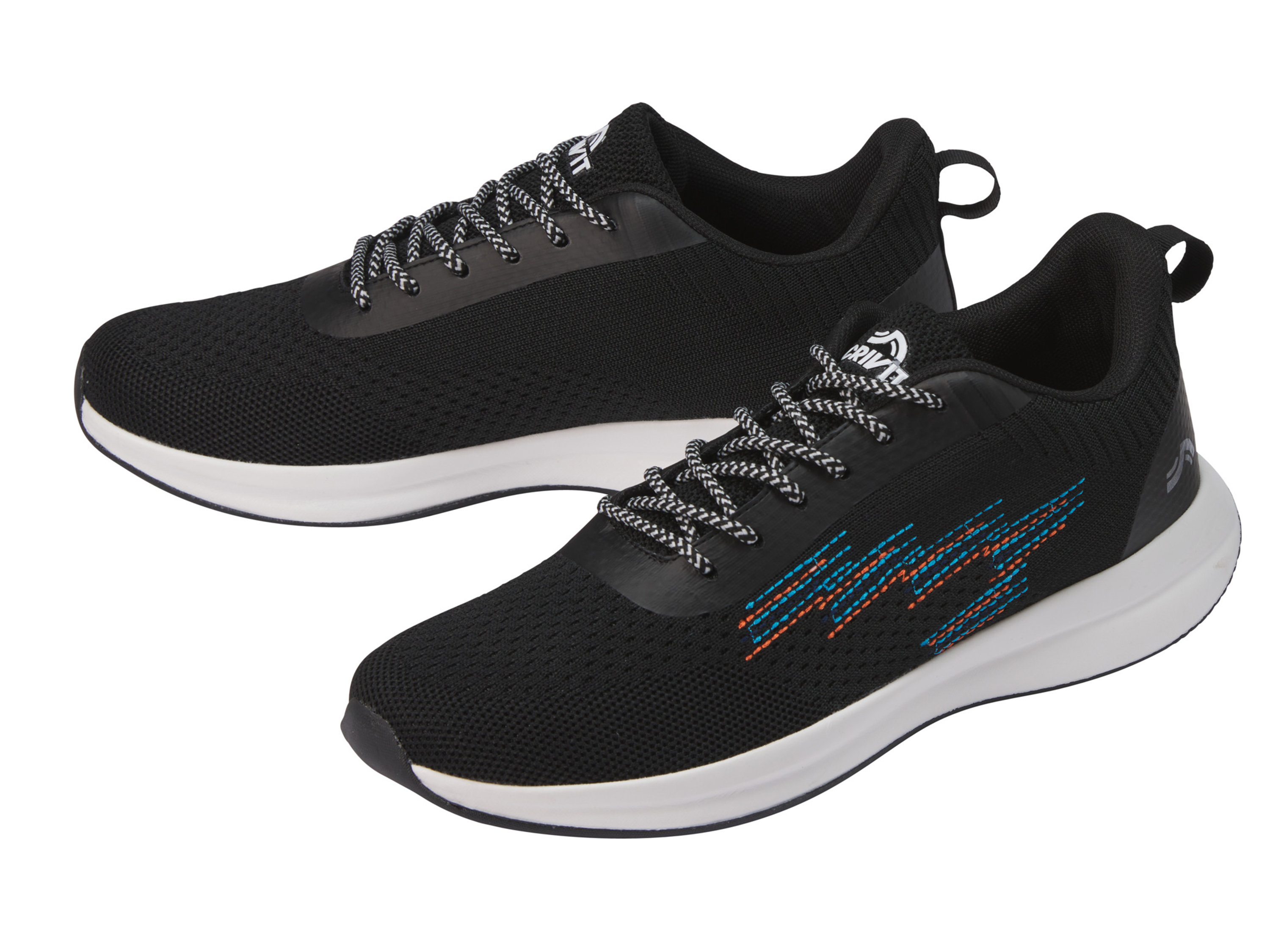 Crivit Buty sportowe męskie z pianką memory Czarny, 46