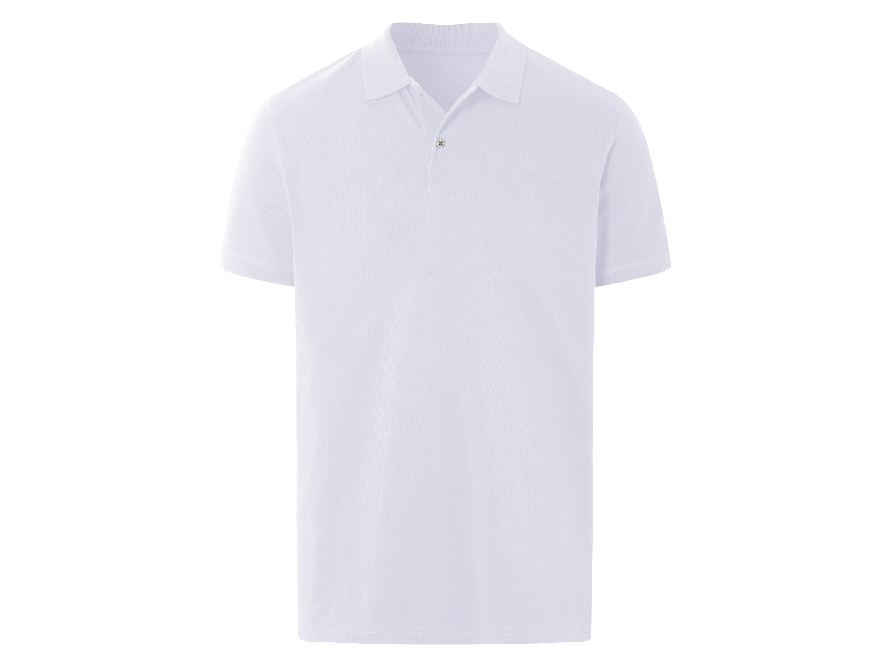 Livergy Koszulka polo męska z bawełny Biały, XXL 60/62