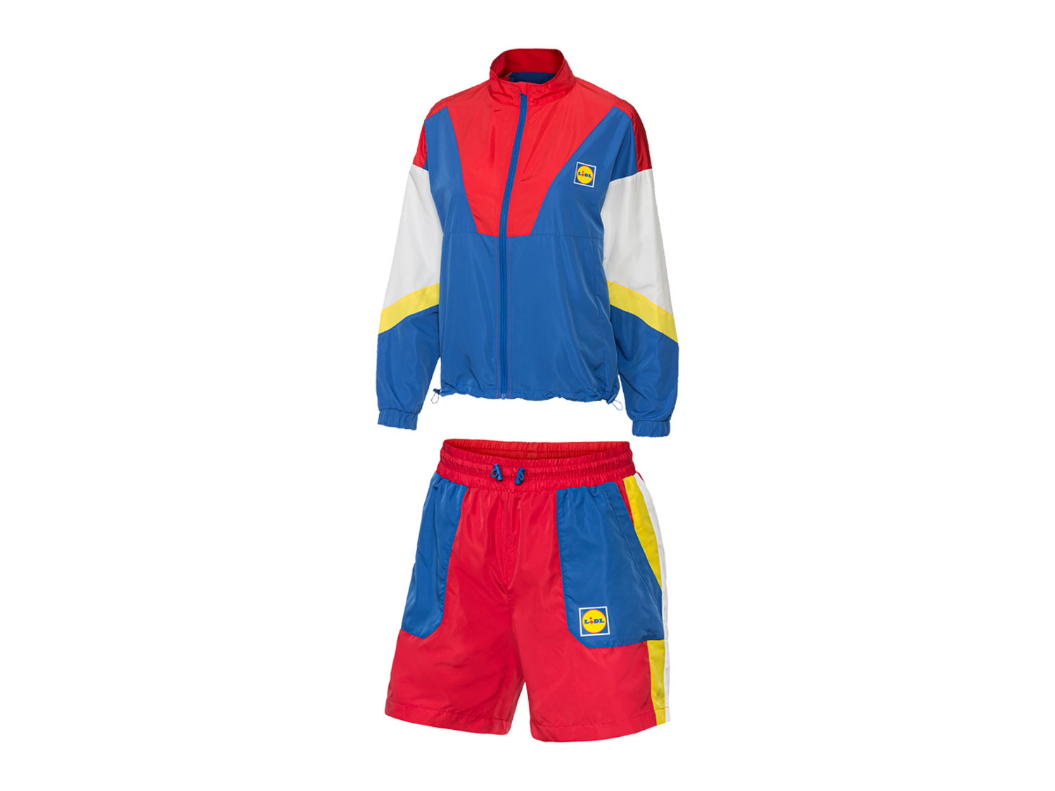 Crivit Dres damski z kolekcji Lidla bluza + szorty Niebieski, M40/42