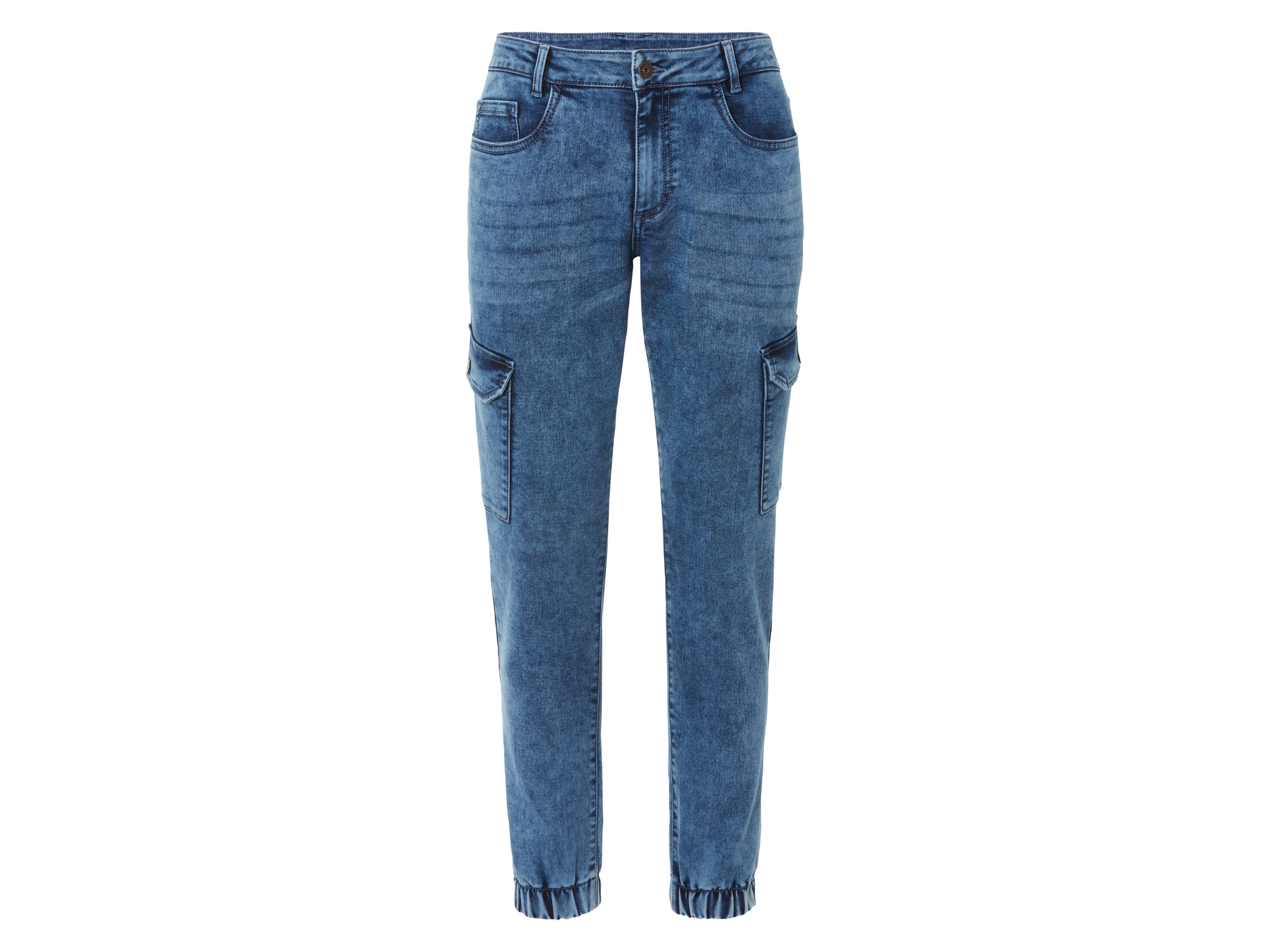 Livergy Joggery jeansowe męskie, Comfort Fit Niebieski, 52