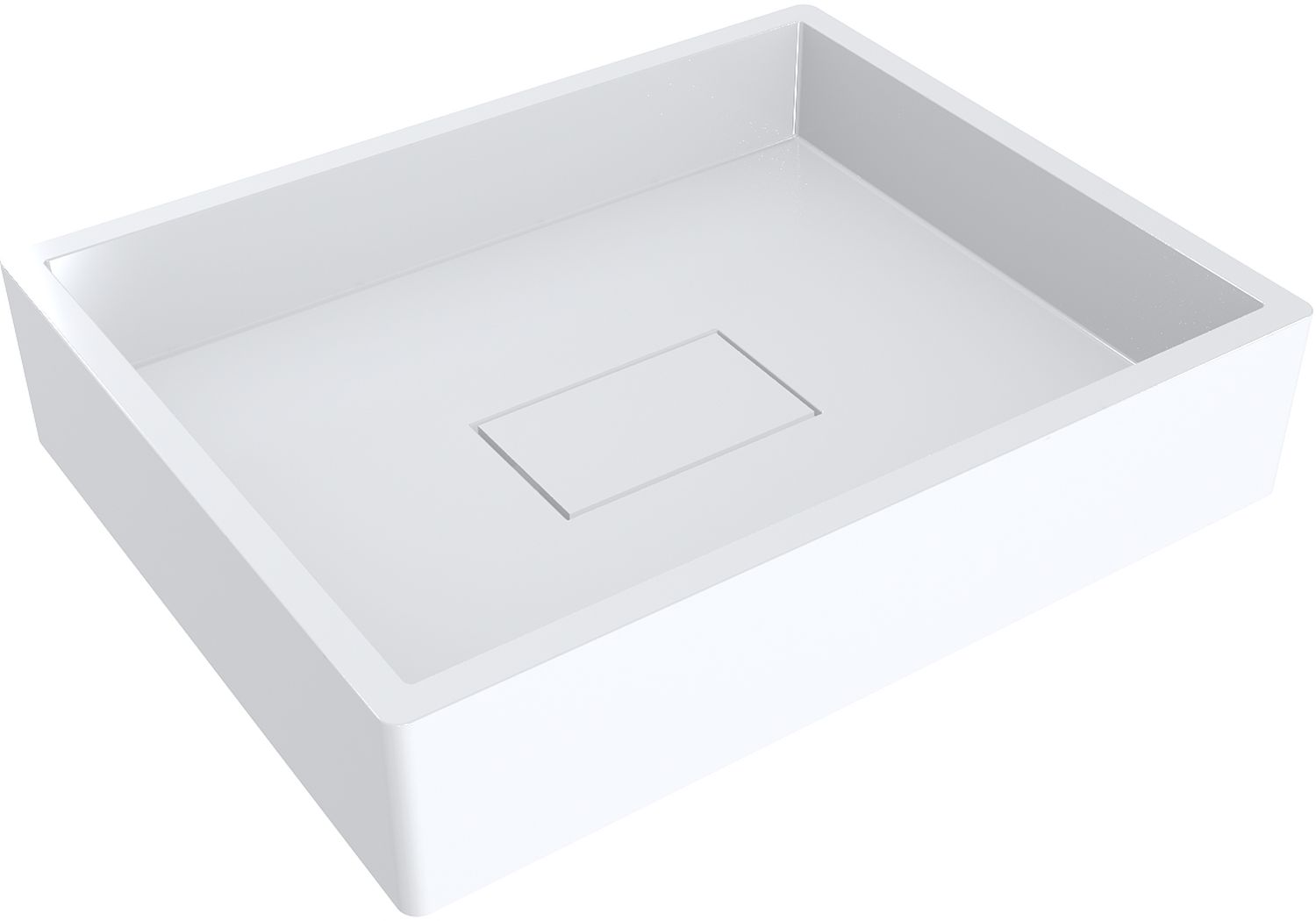 Darmowa Dostawa - Umywalka 49.4x39.5 cm prostokątna nablatowa biała Miraggio Capri 0000160