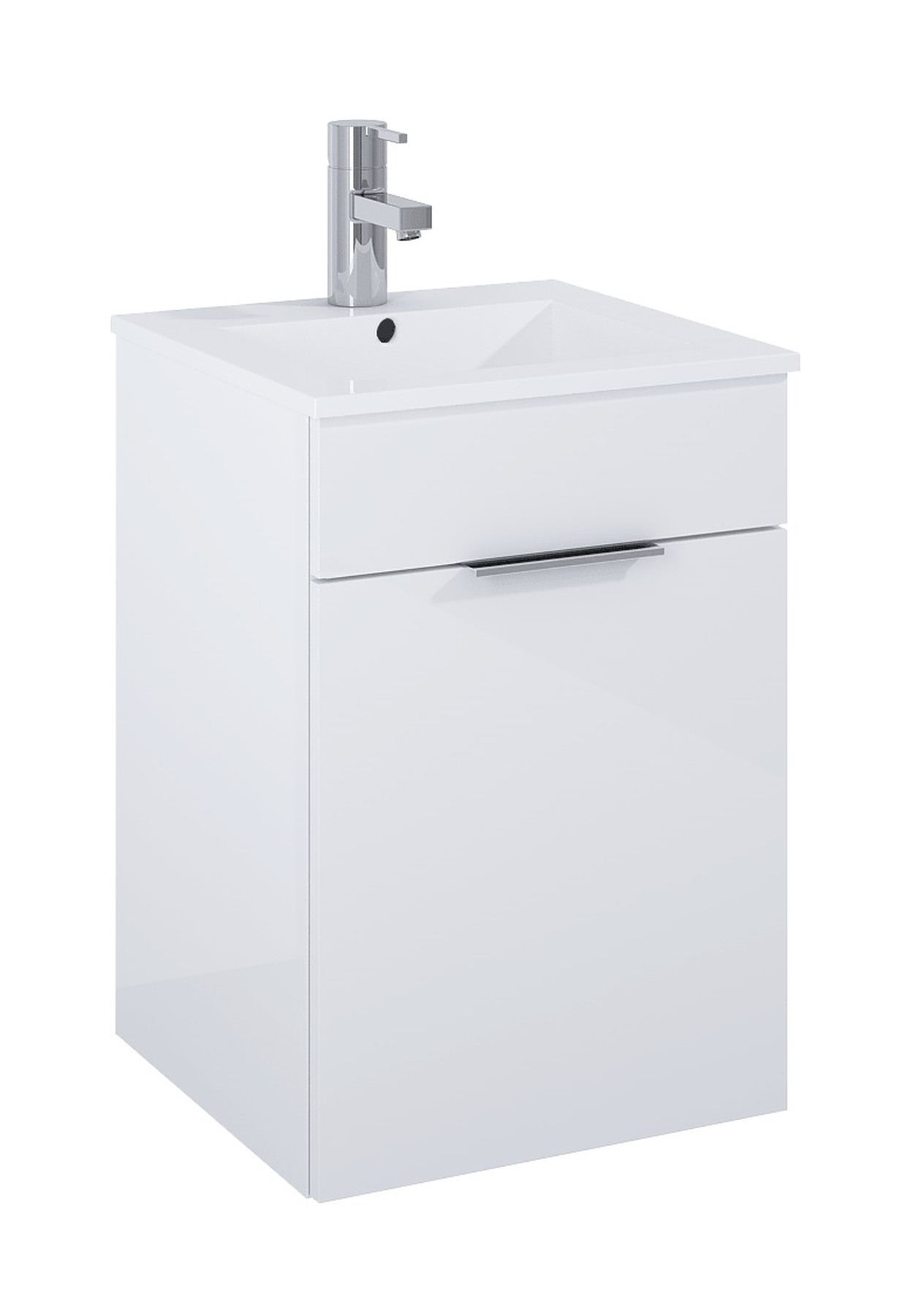 Darmowa Dostawa - Umywalka z szafką 41.5 cm białą Elita Qubo Plus RE020400148060