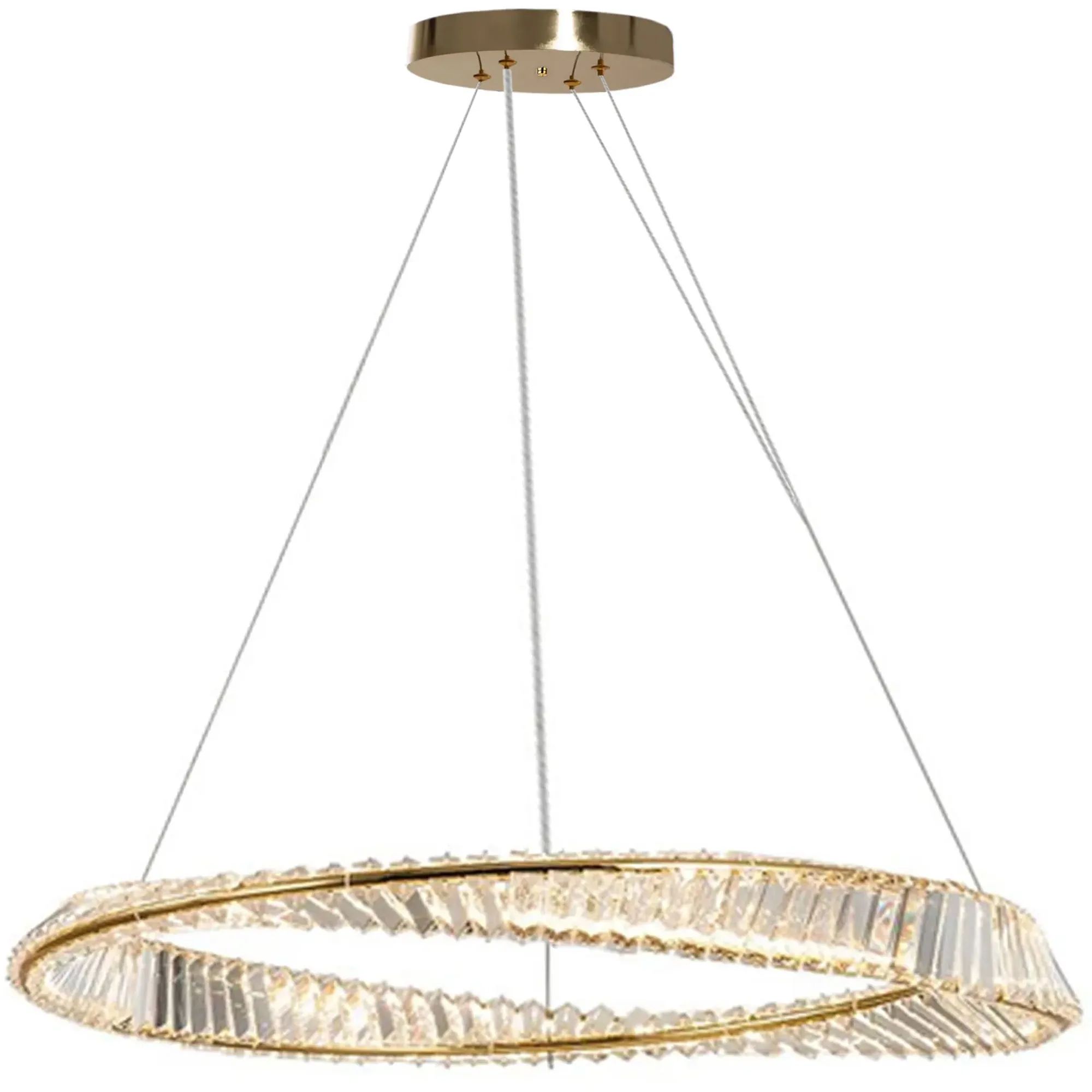 Darmowa Dostawa - Lampa wisząca 1x60 W złota TooLight Kryształ OSW04551