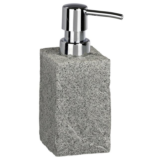 Darmowa Dostawa - Dozownik do mydła 215 ml szary Wenko Granite 20438100