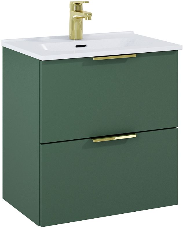 Darmowa Dostawa - Umywalka z szafką 51.3 cm zieloną Elita Street Plus RE020500107010