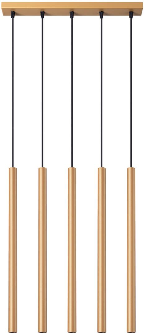 Darmowa Dostawa - Lampa wisząca 5x8 W czarna Sollux Lighting Pastelo SL1173