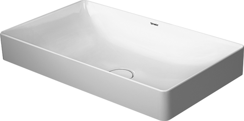 Darmowa Dostawa - Umywalka 60x34.5 cm prostokątna nablatowa biała Duravit DuraSquare 23556000001