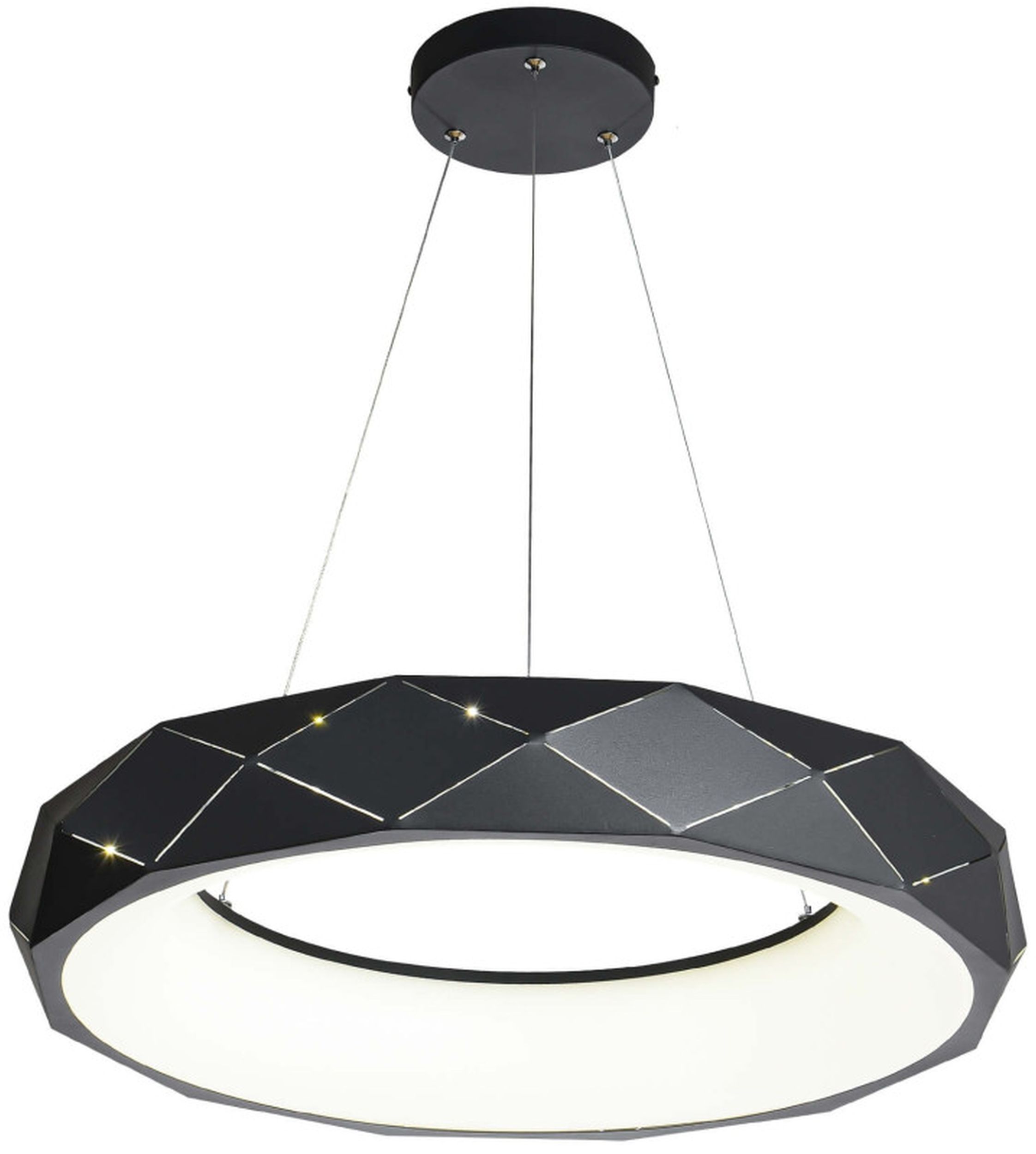Darmowa Dostawa - Lampa wisząca 1x36 W czarna Light Prestige Reus LP80691PLEDBK