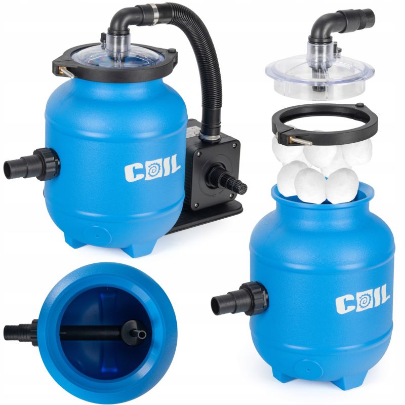 Pompa piaskowa Filtr do basenu Coil 100W Filtracji piaskowej 4000l/h + kulki 1szt