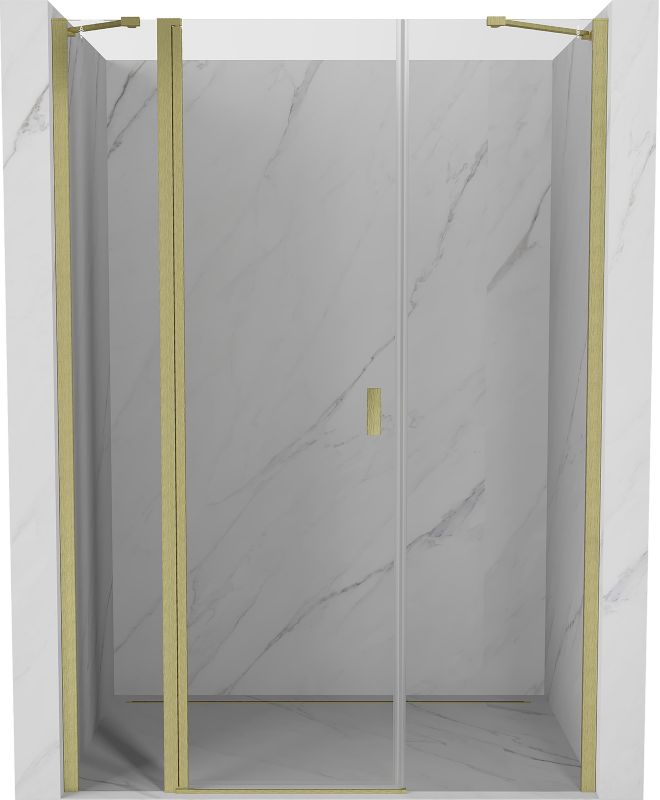 Drzwi prysznicowe Mexen Mist złote 125 cm 1 szt