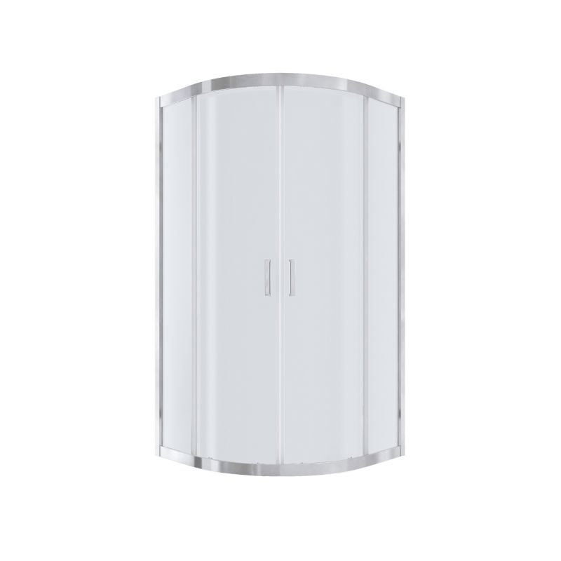Kabina prysznicowa NAMELESS Durasan 80x80 chrom półokrągła niska 1szt.