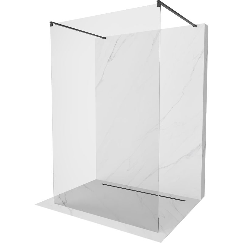 Ścianka prysznicowa Mexen Kioto czarna 120x200 cm 800-120-002-70-00 1 szt.