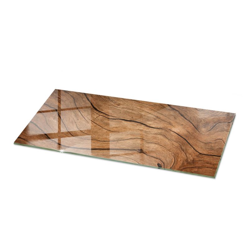 Blat szklany Tulup 125x50 cm Wzór drewna 1 szt.