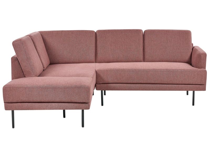 Sofa narożna prawostronna Breda Złoty brąz Tkanina Prawostronny 1 szt.