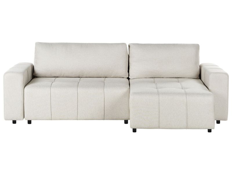 Sofa narożna lewostronna Innvik Jasnobeżowy Lewostronny 1 szt.