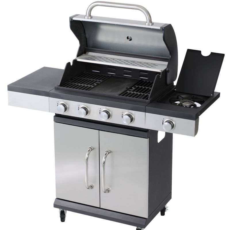 Grill gazowy z 4 palnikami + 1 palnik boczny Blaupunkt GG401 1 szt.