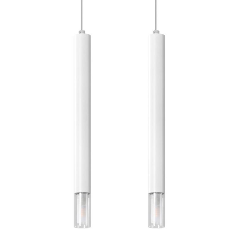 Lampa wisząca Sollux Lighting WEZYR 2 biała 1 szt.