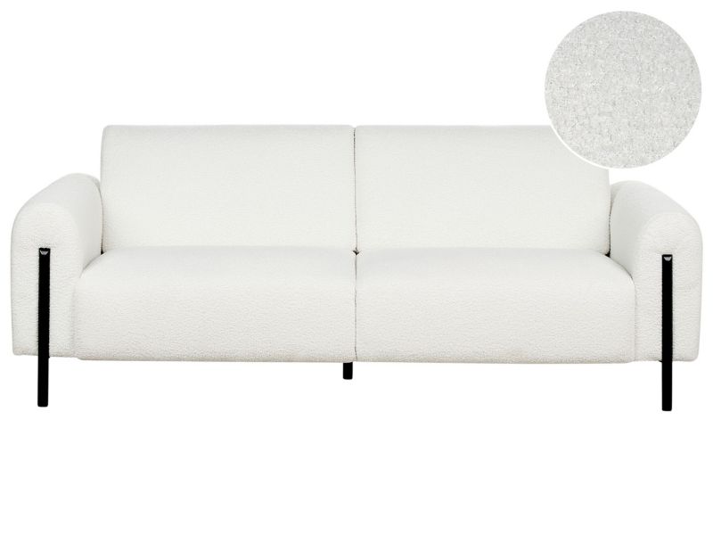 Sofa 3-osobowa boucle biała Askim 1 szt.