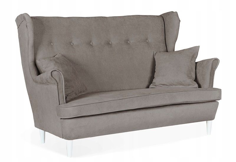 Sofa kanapa uszak do salonu nierozkładana Family Meble ARI szaro beżowy 1szt