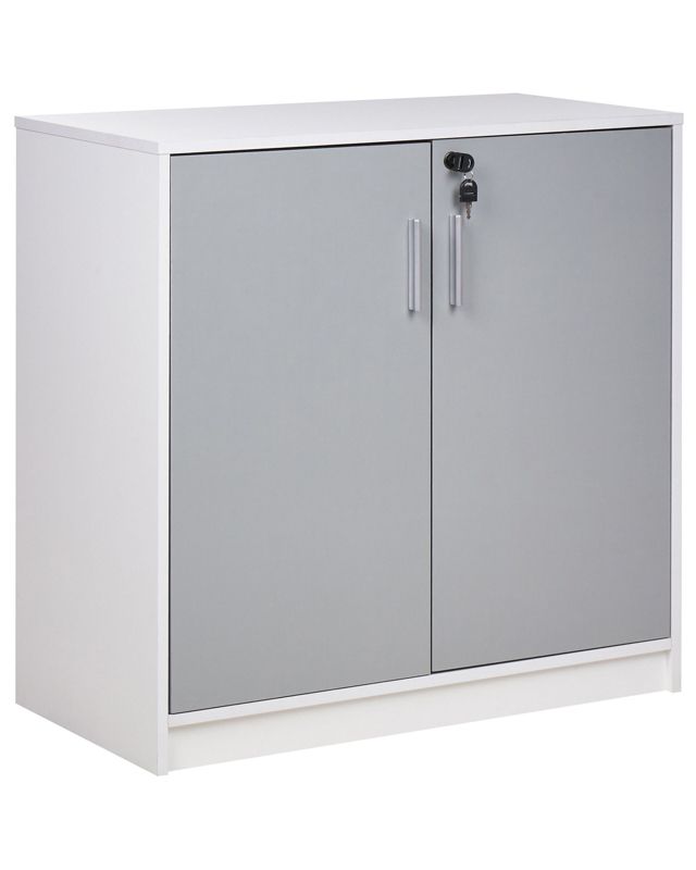 Szafka biurowa 80 cm Zehna Jasnoszary 1 szt.