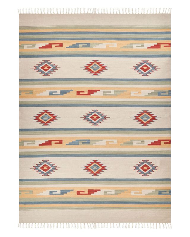 Dywan bawełniany kilim 140 x 200 cm wielokolorowy Aparan 1 szt.