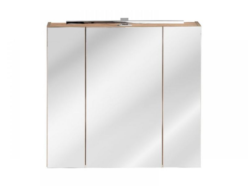 Szafka Comad łazienkowa CAPRI 843 80 cm dąb z lustrem 1 szt