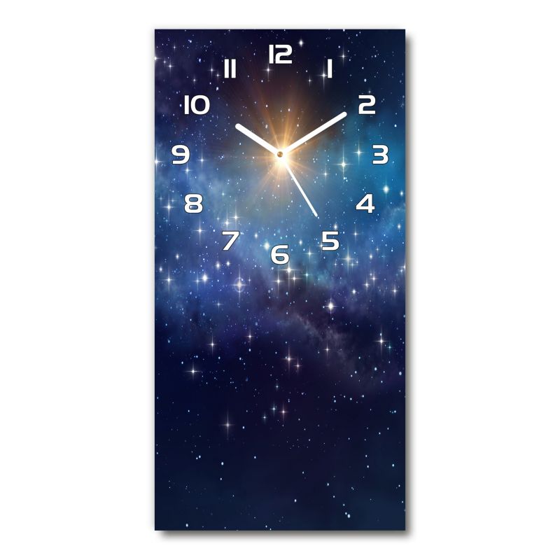 Zegar szklany Tulup Galaktyka 30x60 cm cichy 1 szt.