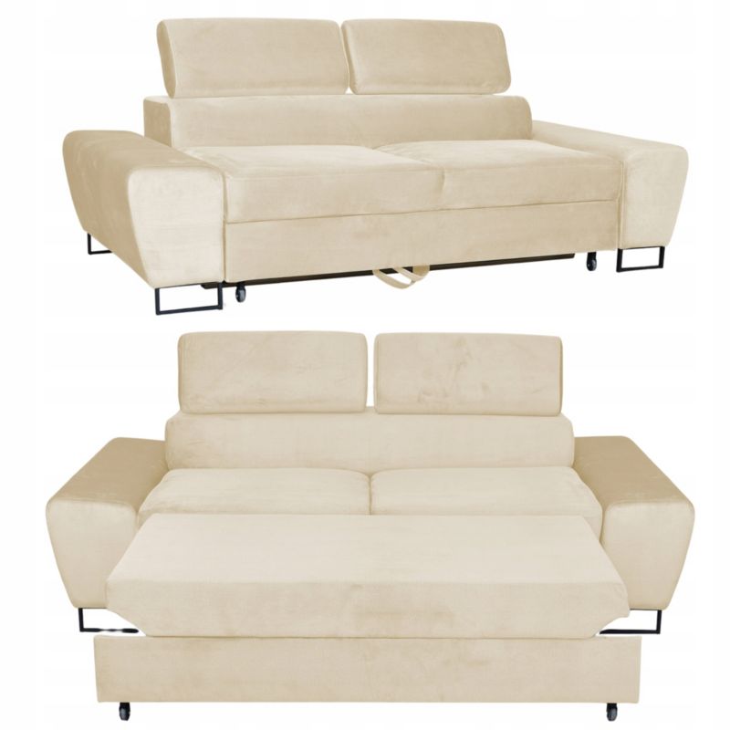 Sofa kanapa do salonu rozkładany Family Meble Bosso beż 1szt