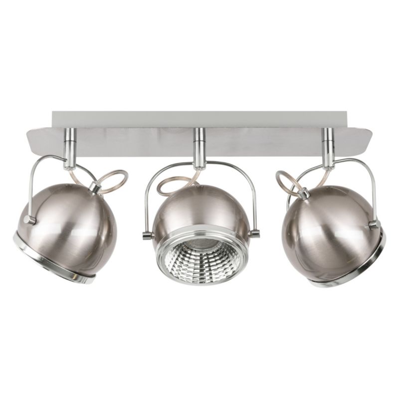 Lampa Sufitowa SPOT Light 3xGU10 LED 6W Klasyczna Satyna w Minimalistycznym Stylu, Polski Producent, 1 szt.