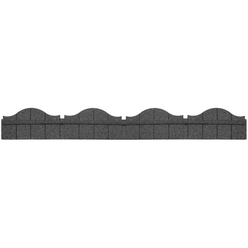 Obrzeże trawnikowe ogrodowe Multy Home Carolina 118 x 2,5 x 15,25 cm szare z zestawem montażowym 1 szt
