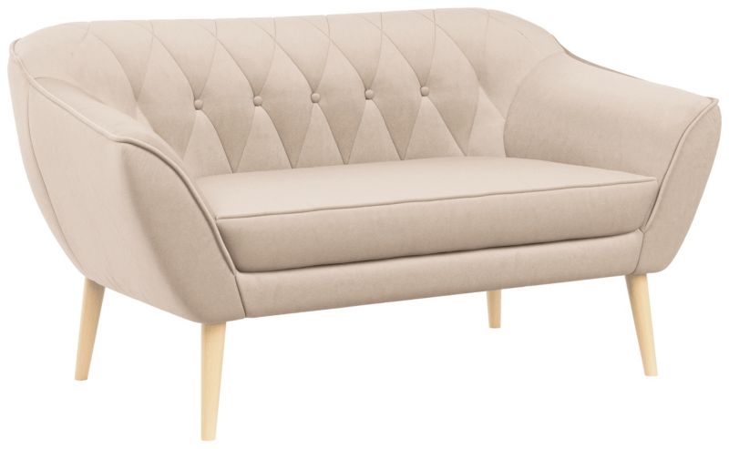Sofa MKS Meble PIRS 2 beżowy welwet 1szt.