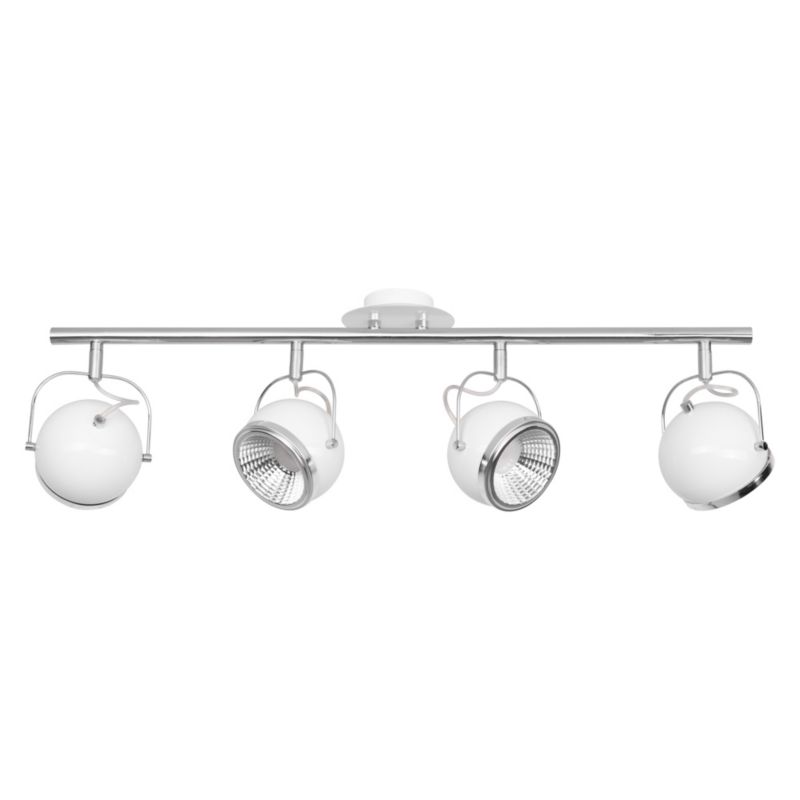 Lampa Sufitowa SPOT Light 4xGU10 LED 6W Subtelna Biel w Minimalistycznym Stylu, Polski Producent, 1 szt.