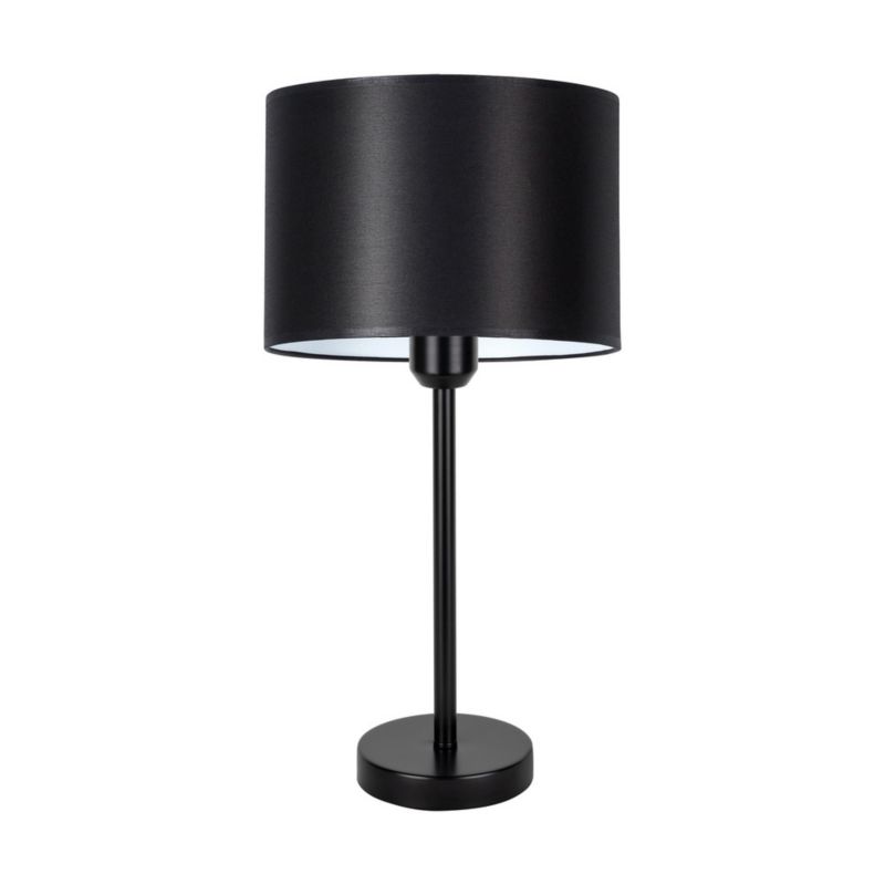 Lampa Stołowa SPOT Light 1xE27 Max.40W Elegancka Kompozycja Czarnej Podstawy z Czarnym Abażurem, Polski Producent 1 szt.
