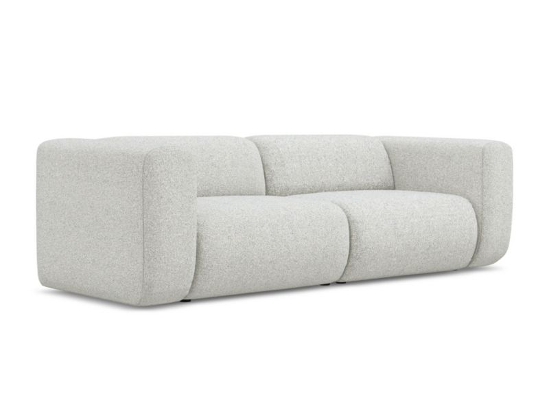 3-osobowa kanapa modułowa Makamii Ekahi z tkaniny strukturalnej 228x89 cm beżowy 1 szt.