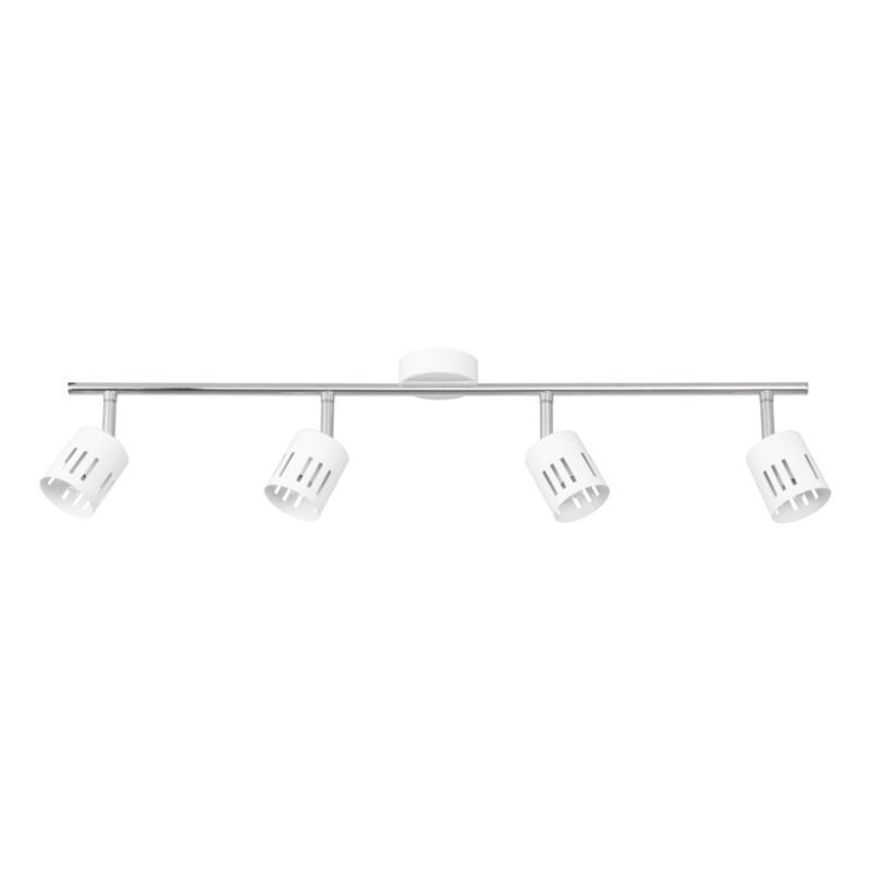 Lampa Sufitowa SPOT Light 4xG9 Max.28W Połączenie Chromu i Bieli w Klasycznym Stylu, Polski Producent, 1szt.