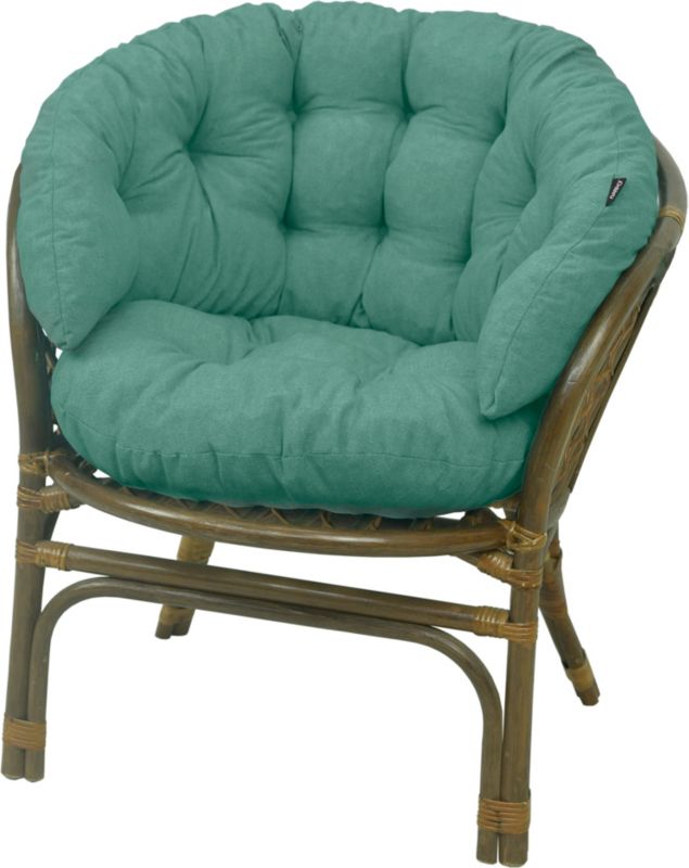 Poduszka na fotel rattanowy rattan AMPO miętowy 1 szt.