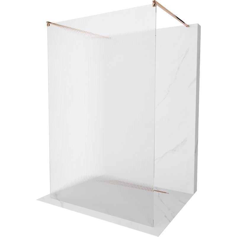 Ścianka prysznicowa Mexen Kioto różowe złoto 130x200 cm 800-130-002-60-09 1 szt.