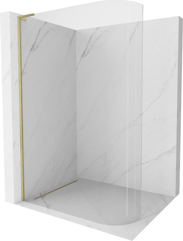 Ścianka prysznicowa walk-in Mexen Kioto L złoty 80x200 cm 800-080-103-55-06 1 szt.