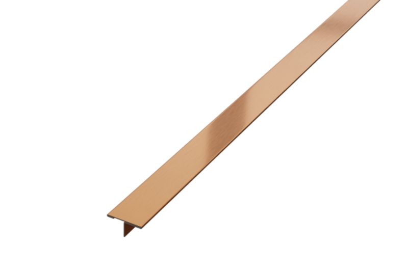 Profil fugowy spoinowy T Lambro ozdobny teownik miedziany matowy 2cm x 270cm 1 szt.