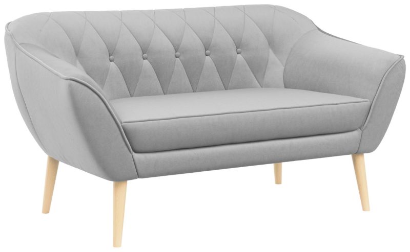 Sofa MKS Meble PIRS 2 szary welwet 1szt.