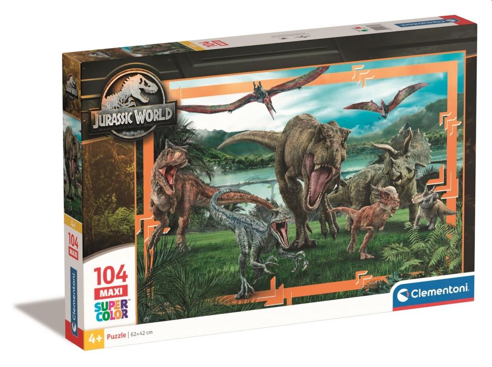 PUZZLE 104 EL MAXI SUPER KOLOR JURASSIC WORLD