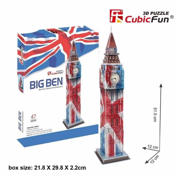 PUZZLE 3D ZEGAR BIG BEN FLAGA