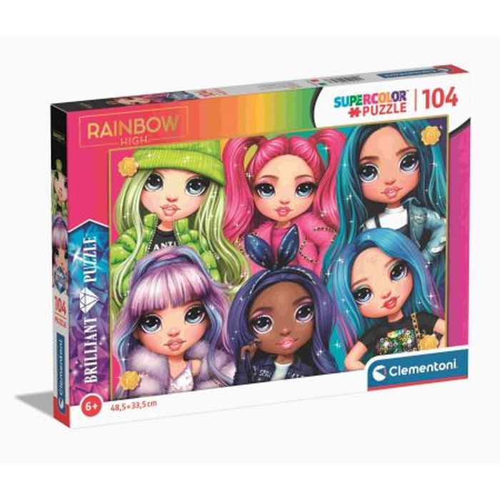 Puzzle 104 el. Brillant Rainbow High Clementoni