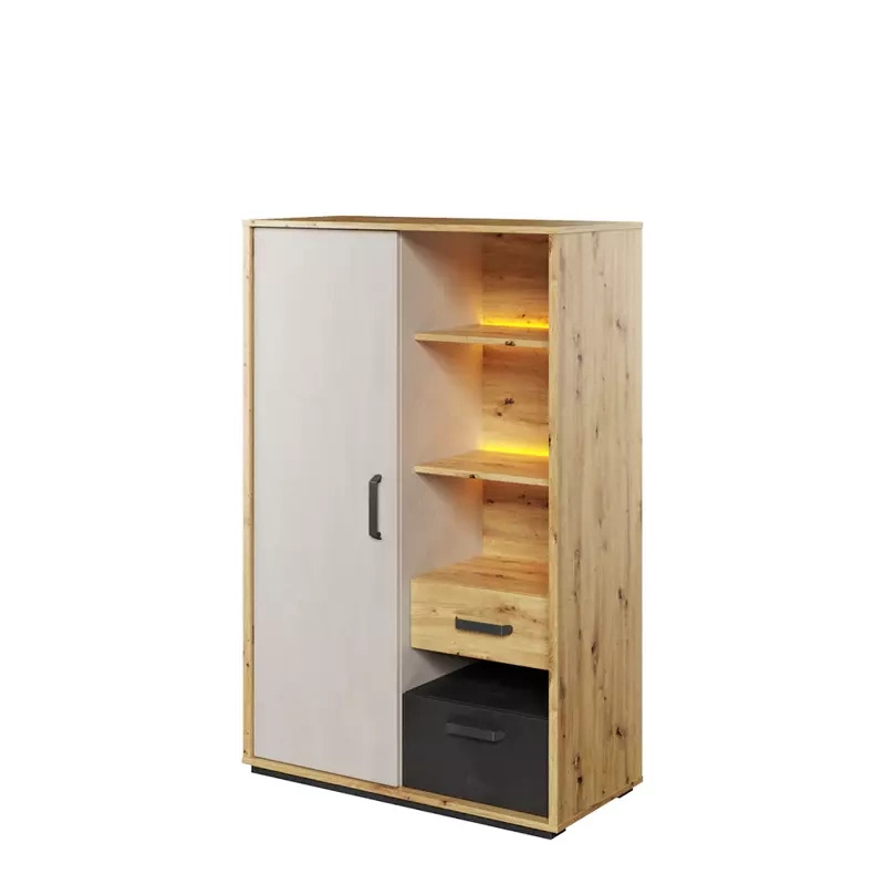 Nowoczesna komoda do pokoju młodzieżowego 90 cm QUBIC