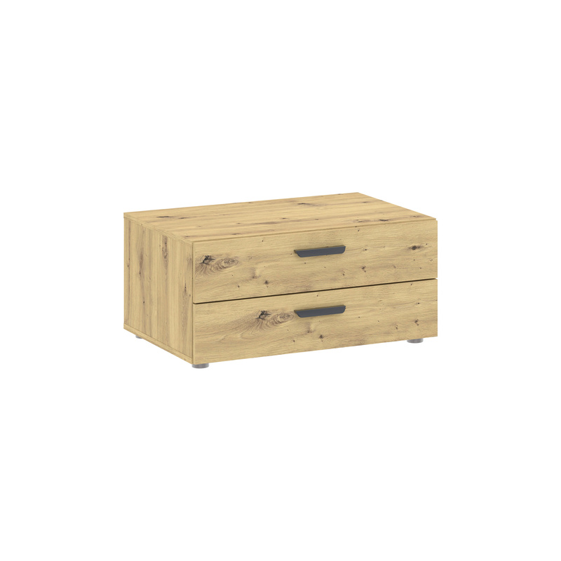 Mała komoda 74 cm do salonu z szufladami BOSCO dąb artisan