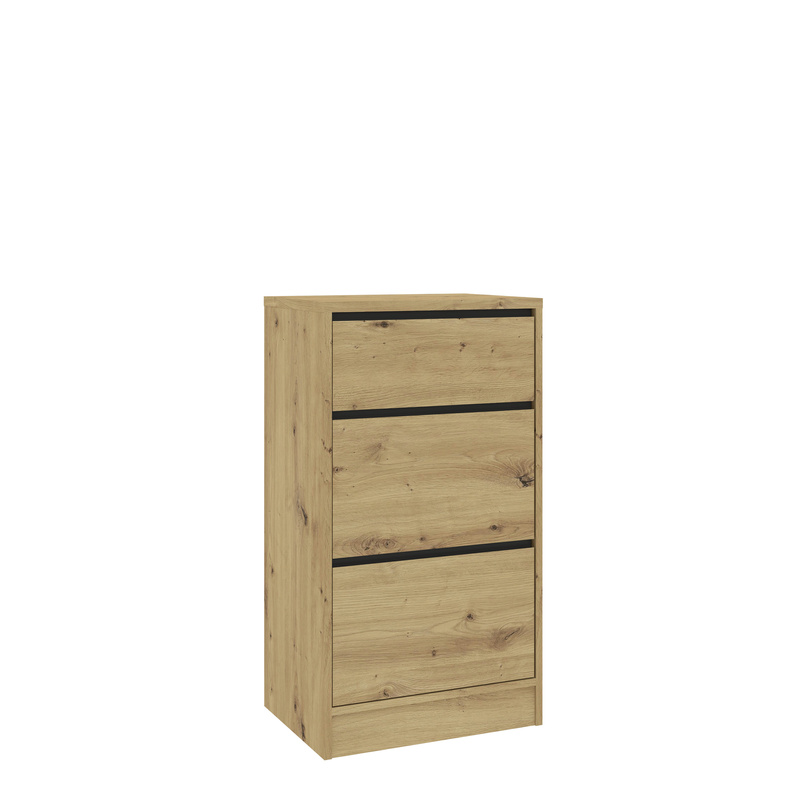 Wąska komoda 50 cm do sypialni BALVIO dąb artisan